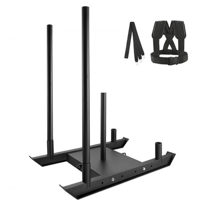 SHK-006 - 500 lbs Steel Weight Training Sled for Athletes