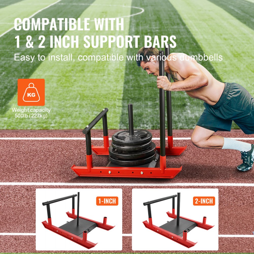 SHK-007 - Heavy-Duty Weight Training Sled for Speed & Strength Enhancement