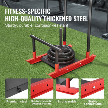 SHK-007 - Heavy-Duty Weight Training Sled for Speed & Strength Enhancement