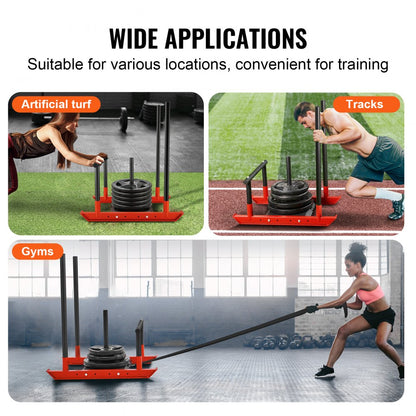 SHK-007 - Heavy-Duty Weight Training Sled for Speed & Strength Enhancement