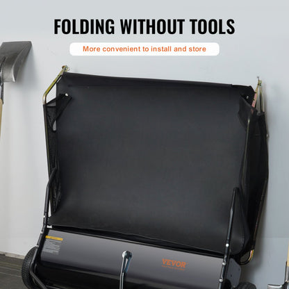 GT1112 - 42.5" Adjustable Lawn Sweeper with Large Non-Woven Hopper