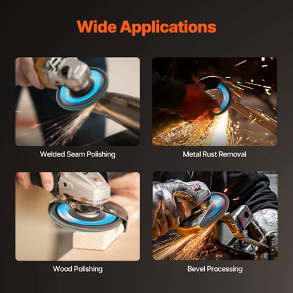 T29-40 - 40 Grit Zirconia Flap Discs 4.5" for Angle Grinders