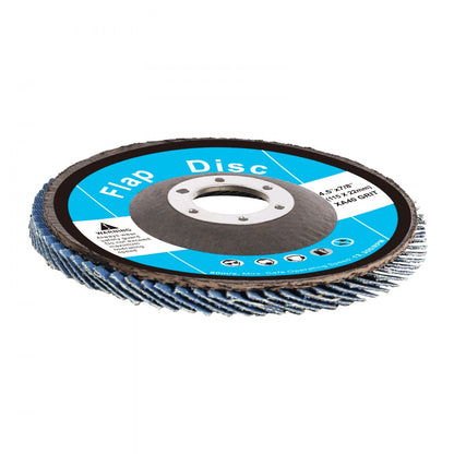 T29-40 - 40 Grit Zirconia Flap Discs 4.5" for Angle Grinders