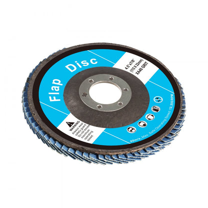 T29-40 - 40 Grit Zirconia Flap Discs 4.5" for Angle Grinders