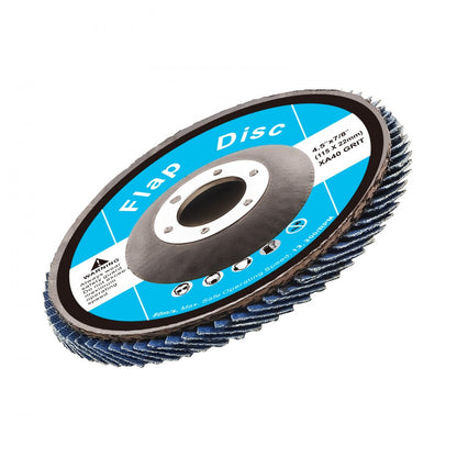 T29-40 - 40 Grit Zirconia Flap Discs 4.5" for Angle Grinders