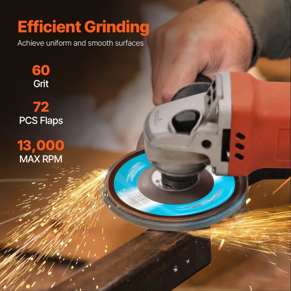 T29-60 - 4.5" Zirconia Flap Discs, 60 Grit, 10 Pack for Angle Grinder