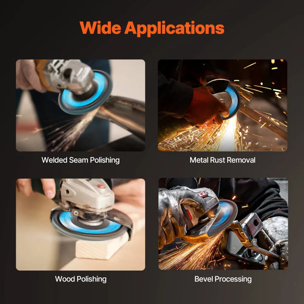 T29-60 - 4.5" Zirconia Flap Discs, 60 Grit, 10 Pack for Angle Grinder