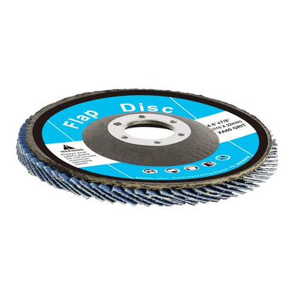 T29-60 - 4.5" Zirconia Flap Discs, 60 Grit, 10 Pack for Angle Grinder