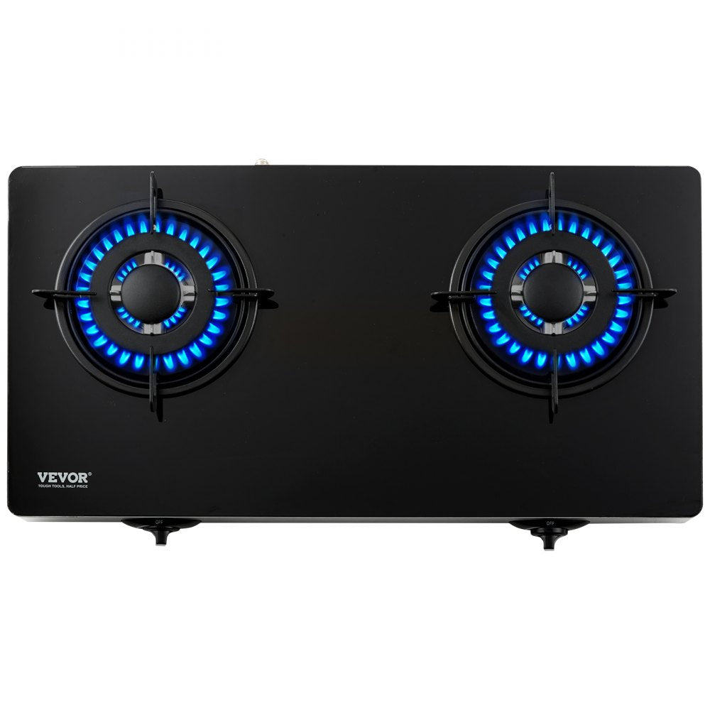 MGTG-7102 - 28" Portable Gas Cooktop with Black Tempered Glass Design