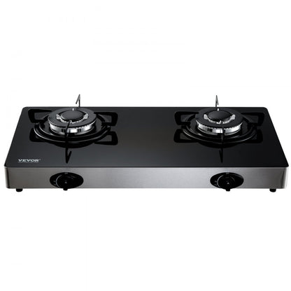 MGTG-7102 - 28" Portable Gas Cooktop with Black Tempered Glass Design