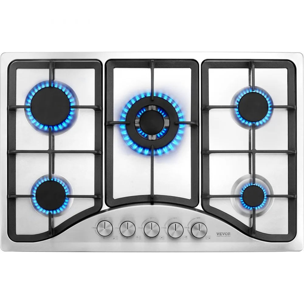 MGBS-312B4 - 30-Inch Dual Fuel Gas Cooktop with Elegant Stainless Steel Design