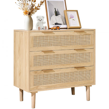 SR191525-ND - Elegant Rattan Dresser with Anti-Tip Design and Sturdy Build