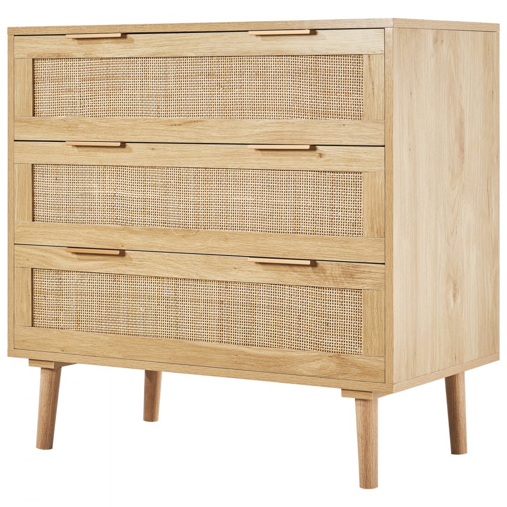 SR191525-ND - Elegant Rattan Dresser with Anti-Tip Design and Sturdy Build