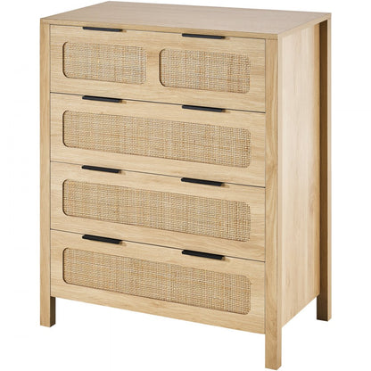 SR245069 - Versatile Rattan Dresser with Anti-Tip Design and Durable Frame