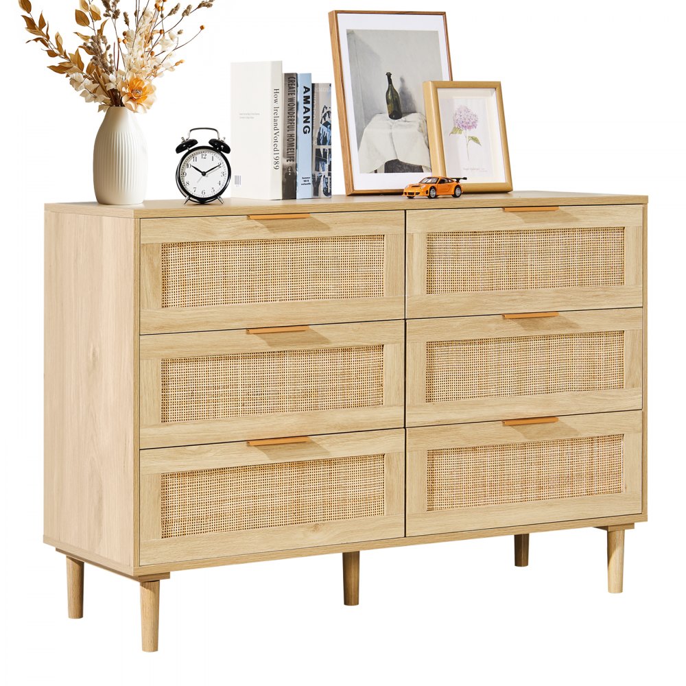 SR191630ND - Versatile Rattan Dresser with Anti-tip Features and Smooth Drawers