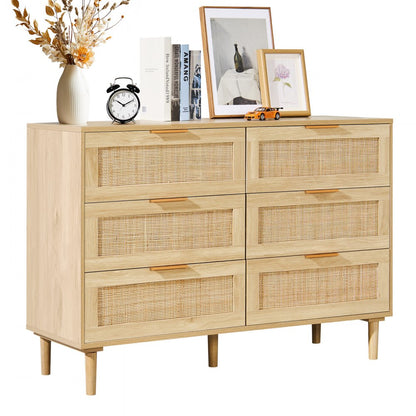 SR191630ND - Versatile Rattan Dresser with Anti-tip Features and Smooth Drawers