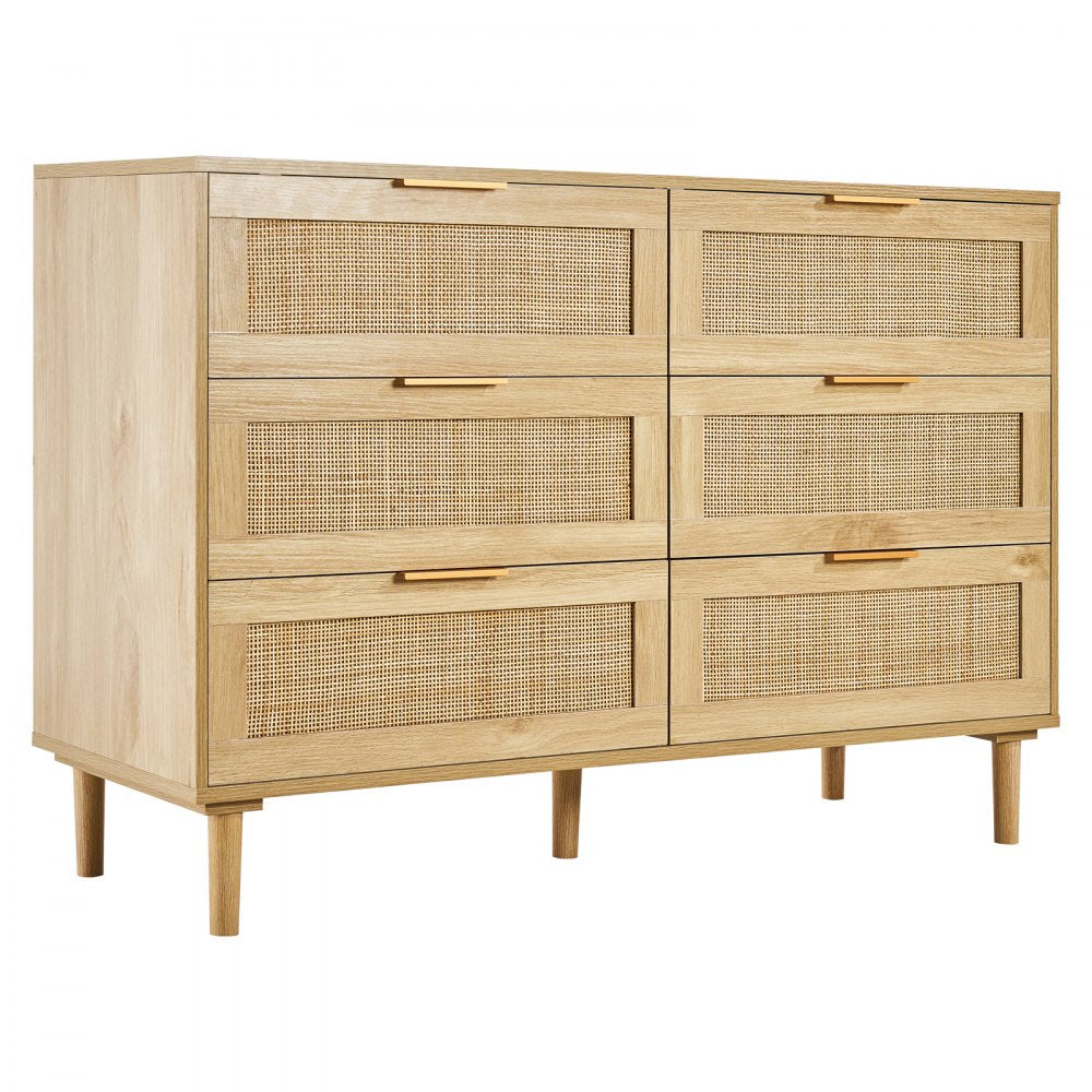 SR191630ND - Versatile Rattan Dresser with Anti-tip Features and Smooth Drawers