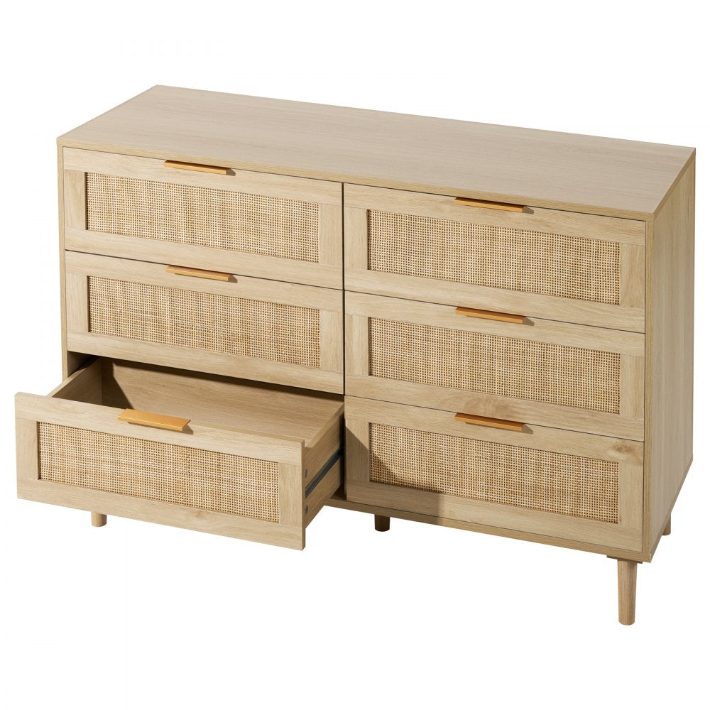 SR191630ND - Versatile Rattan Dresser with Anti-tip Features and Smooth Drawers