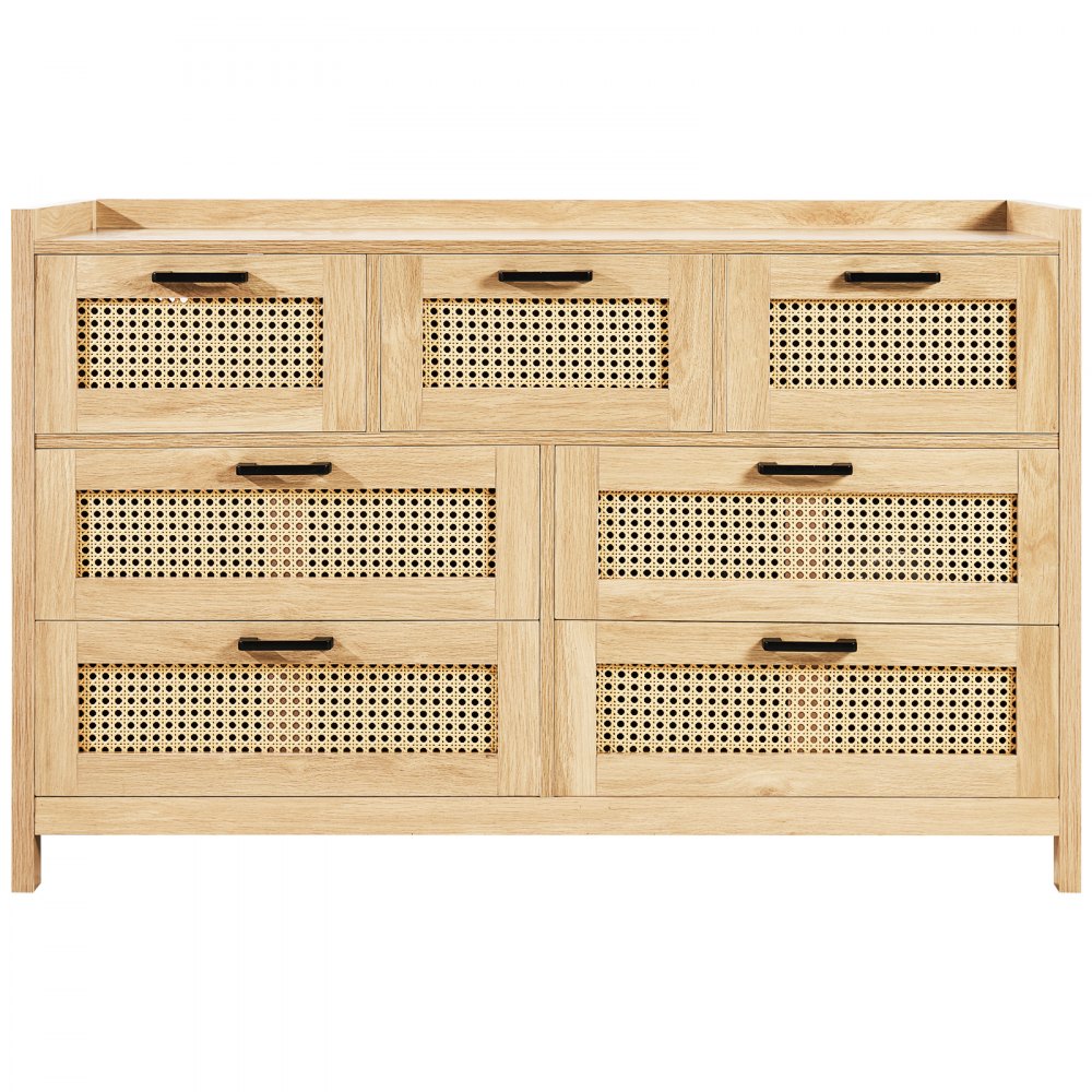 SR247181 - 7-Drawer Rattan Dresser for Stylish Organization