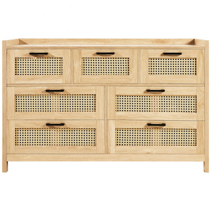 SR247181 - 7-Drawer Rattan Dresser for Stylish Organization