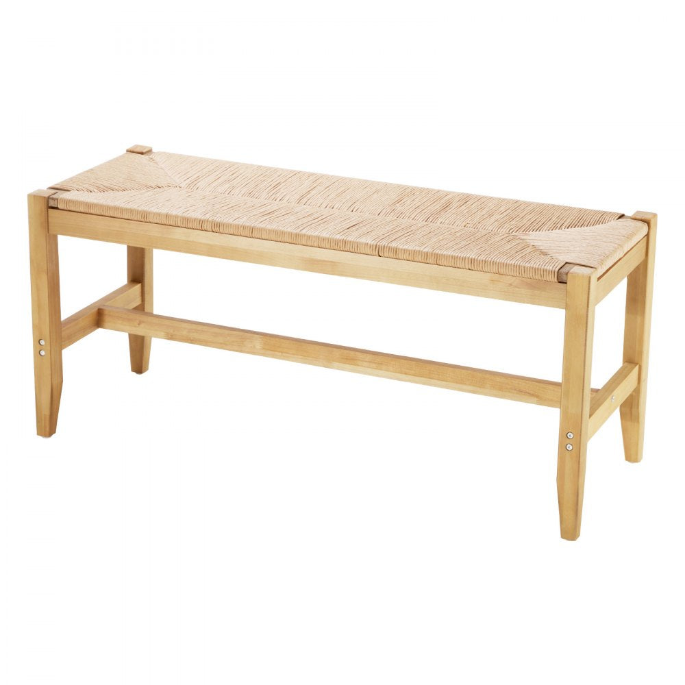 HYBZXD-02 - 40" Rattan Bench with Sturdy Wood Frame & Polished Legs