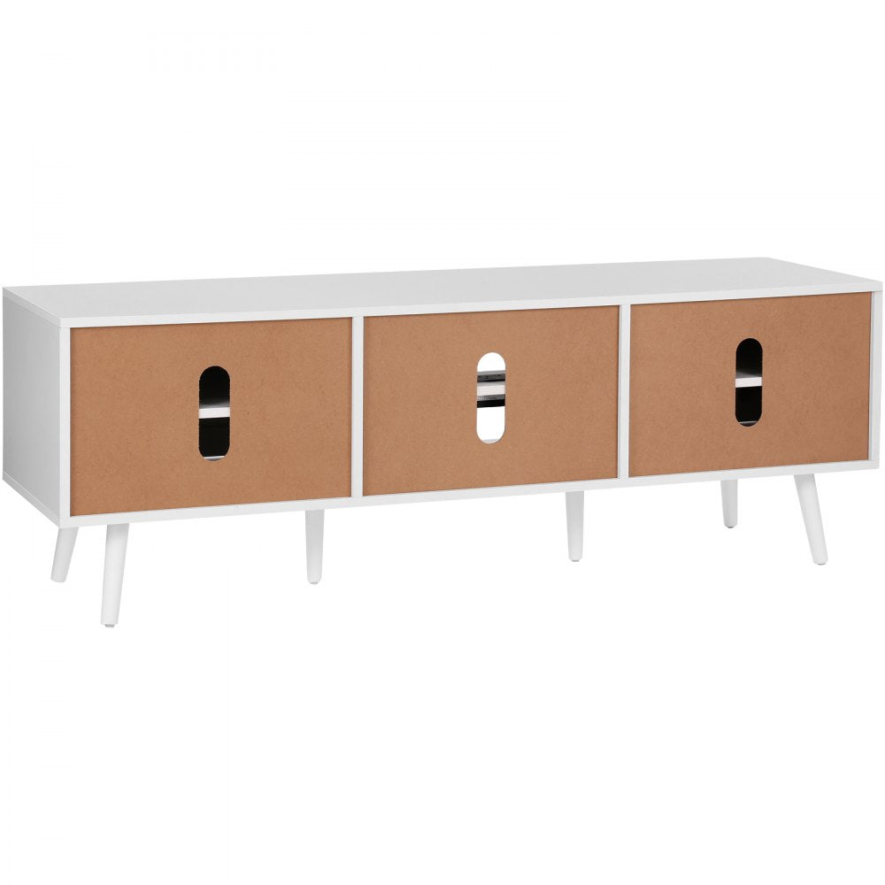 10FJTRTVO1BR - Stylish Rattan TV Stand for Up to 65" TVs