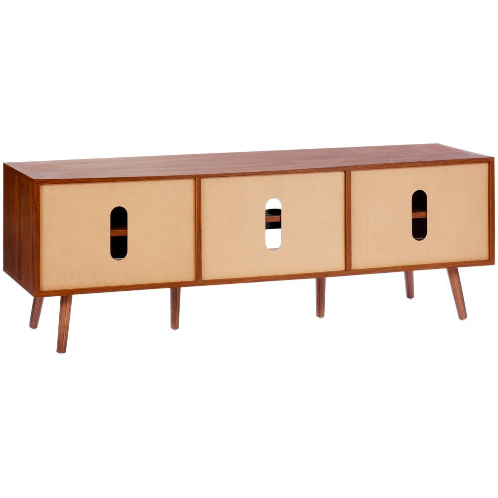 10FJTRTVO1BW - Modern Rattan TV Stand with Built-in Socket, 65in Capacity