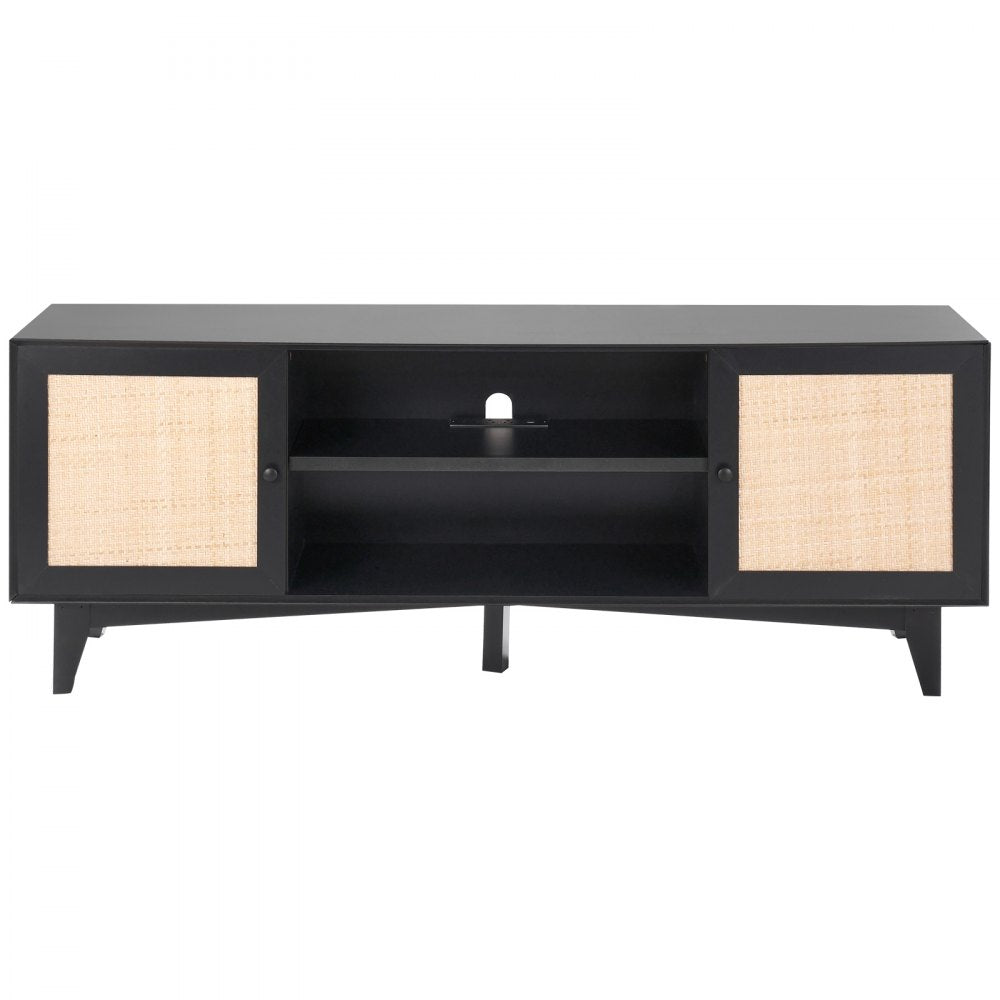 CSF-T24101-BLU - Modern Rattan TV Stand for Stylish Living Rooms