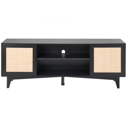 CSF-T24101-BLU - Modern Rattan TV Stand for Stylish Living Rooms