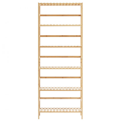 OPX-BSS-24IN-6T-N - 6-Tier Bamboo Shelf, 63.39"H, Holds 22 lbs Each Layer