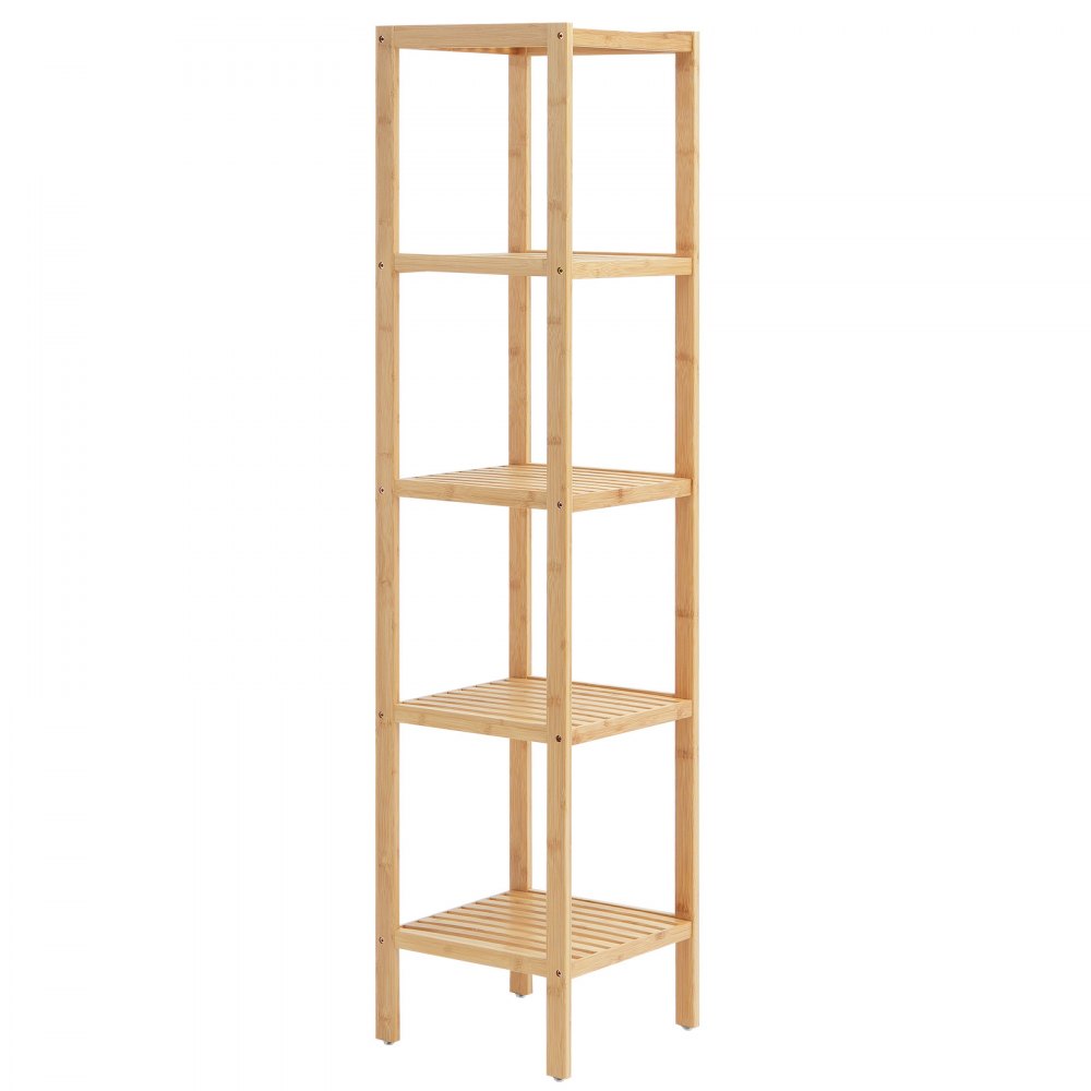 OPX-BCB55N - Bamboo 5-Tier Shelf for Organizing Spaces and Storing Essentials