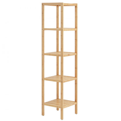 OPX-BCB55N - Bamboo 5-Tier Shelf for Organizing Spaces and Storing Essentials