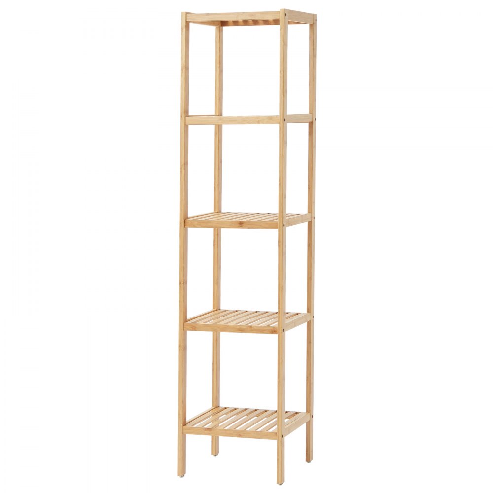 OPX-BCB55N - Bamboo 5-Tier Shelf for Organizing Spaces and Storing Essentials
