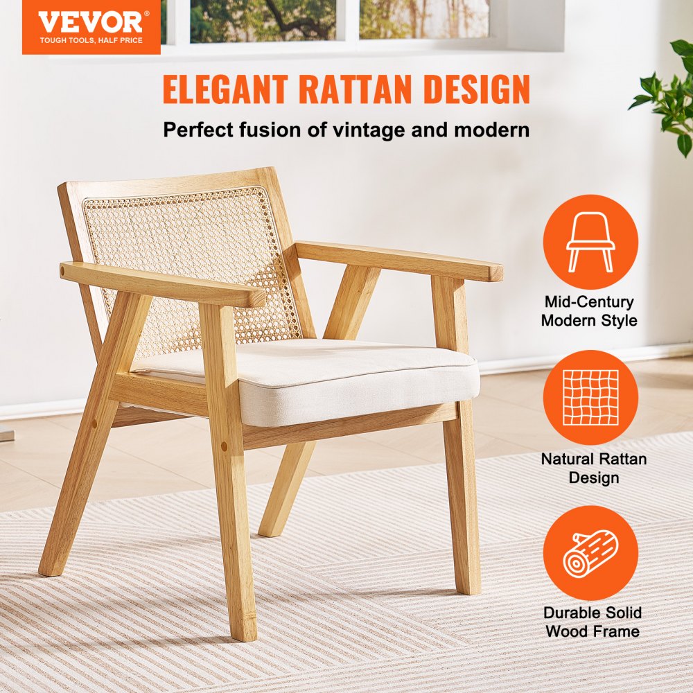 1479 - Plush Velvet Rattan Chair for Modern Living Spaces