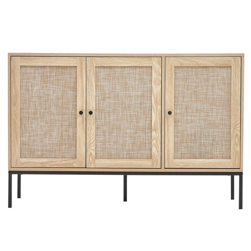 HYBG-SMBTG-010 - Vintage-Style Rattan Cabinet with Adjustable Shelves