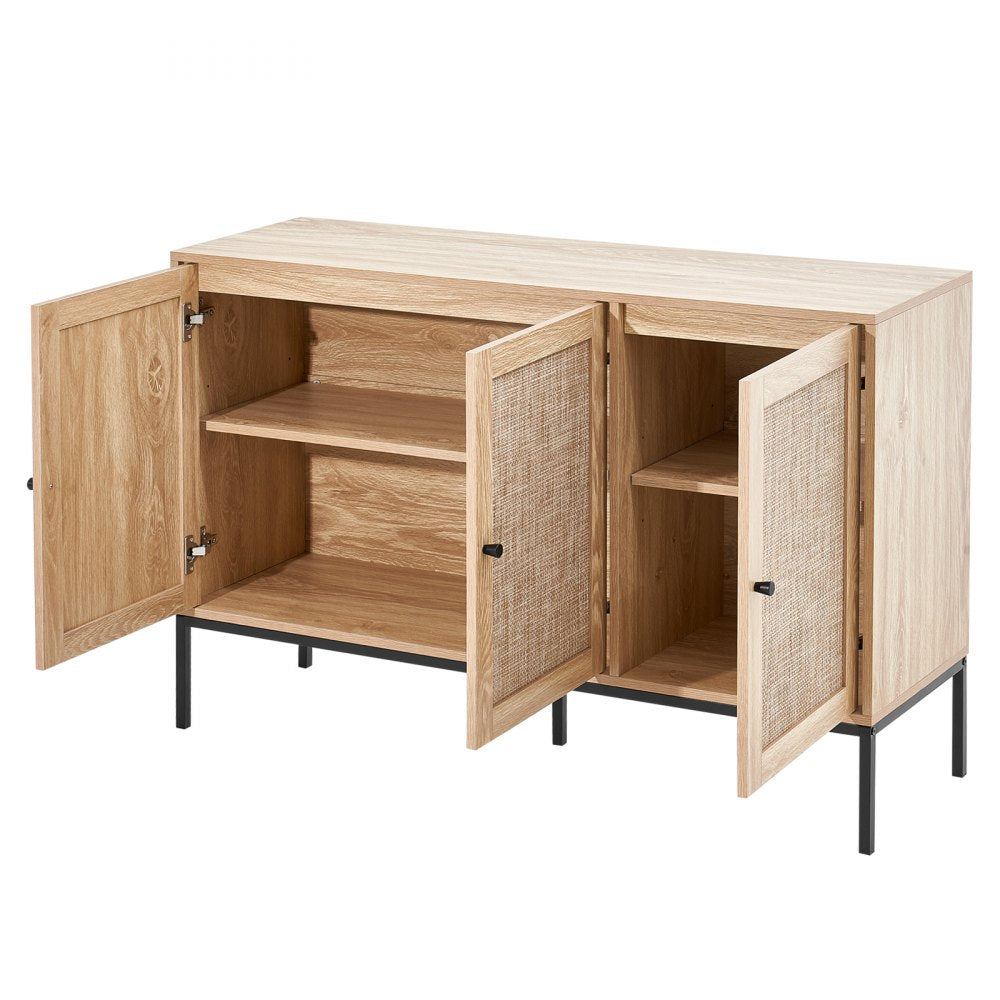 HYBG-SMBTG-010 - Vintage-Style Rattan Cabinet with Adjustable Shelves