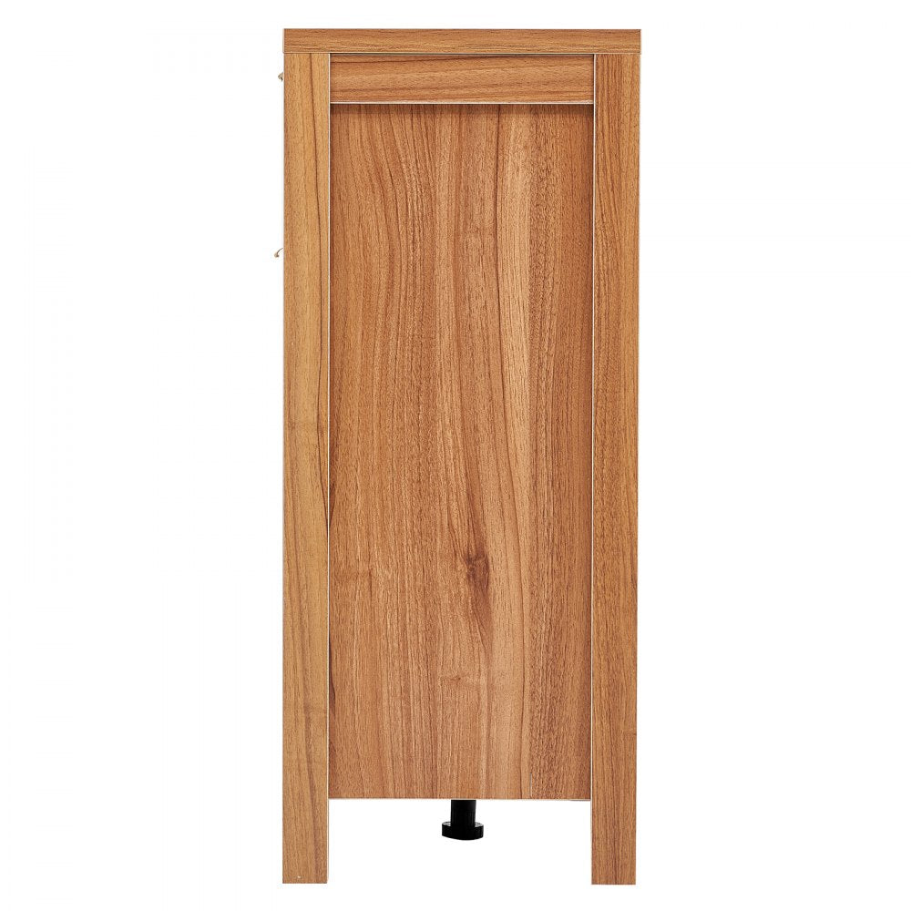 KLSB-01 - Vintage 63" Rattan Buffet Cabinet with Adjustable Shelves