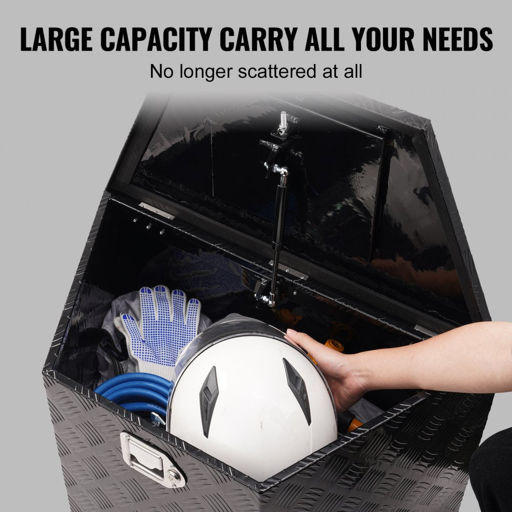 JL-TB09-4 - Heavy Duty Aluminum Trailer Tongue Box with Lock & Weatherproof Seal
