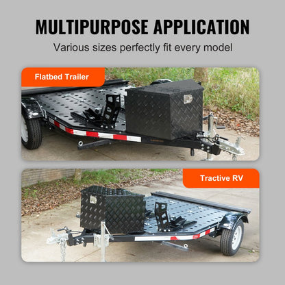 JL-TB09-4 - Heavy Duty Aluminum Trailer Tongue Box with Lock & Weatherproof Seal