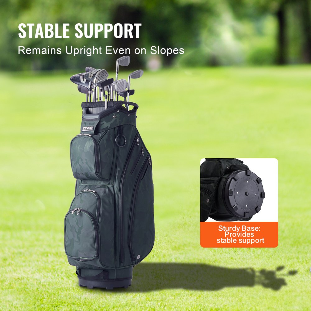 LS-10123 - Lightweight 14-Compartment Golf Bag with Waterproof Design