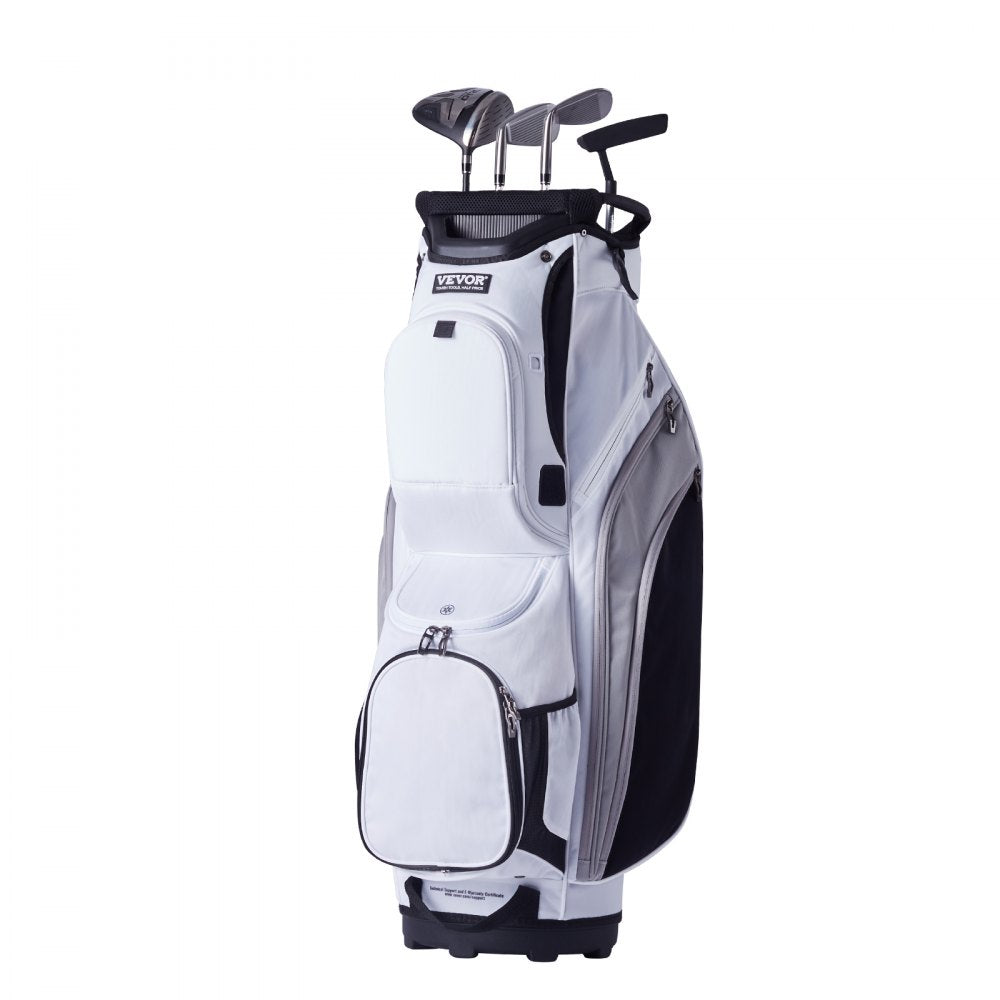 LS-10124 - Lightweight 14-Way Golf Bag with 13 Pockets & Durable Nylon