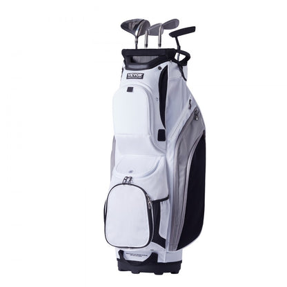 LS-10124 - Lightweight 14-Way Golf Bag with 13 Pockets & Durable Nylon