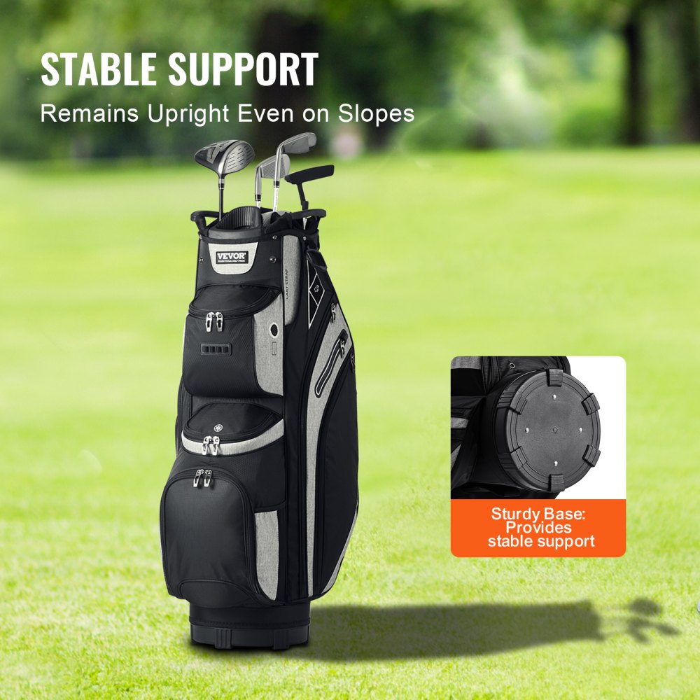 LS-92104 - 14-Way Organizer Golf Bag with 13 Pockets and Dust Cover