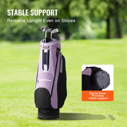LS-95218 - VEVOR 14-Way Golf Cart Bag, Lightweight 4.85 lbs, Stylish Design
