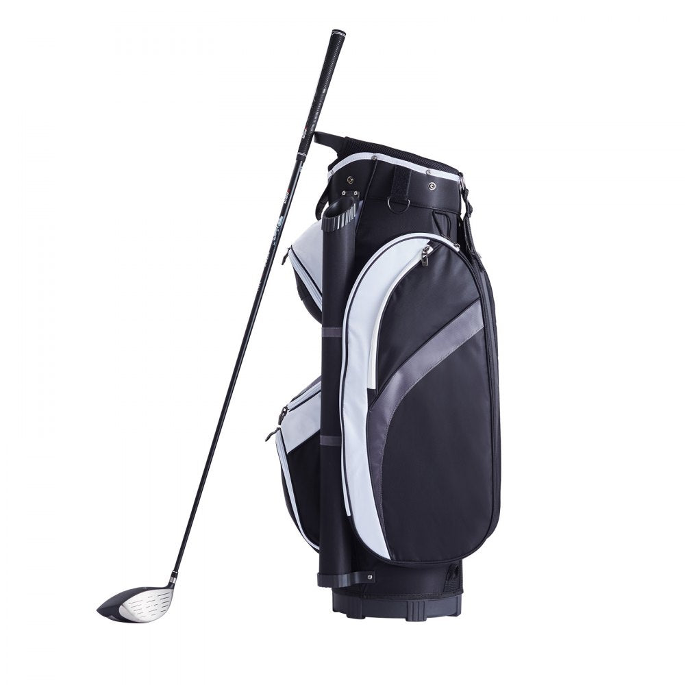 LS-92165 - Durable Nylon Golf Bag with 14-Way Top Organizer and 7 Pockets