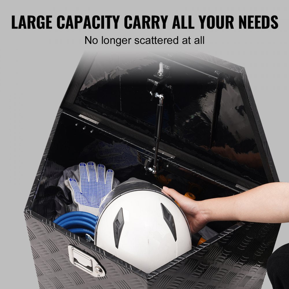 JL-TB09-4 - Durable Aluminum Tool Chest for Trailer Tongue Storage