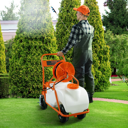 010281078556 - 15 Gallon Battery-Powered Lawn Sprayer with Adjustable Nozzles