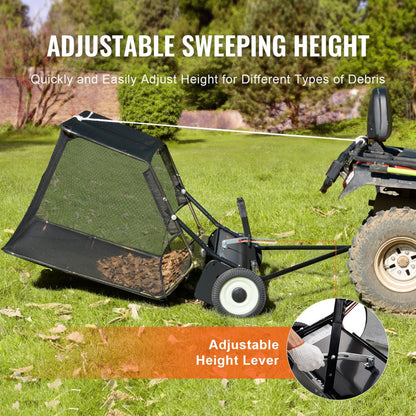 TC5001B - 42" Adjustable Lawn Sweeper for ATVs and Tractors