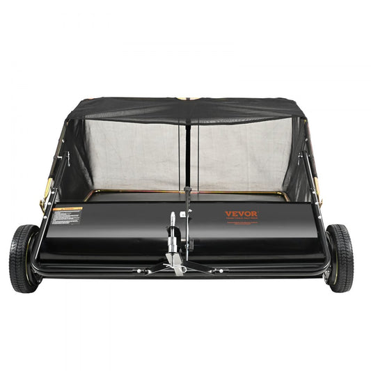GT1112 - 42.5" Tow-Behind Lawn Sweeper with Adjustable Height and Large Hopper