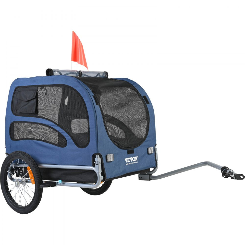 DT815 - VEVOR 31.9" Dog Bike Trailer, Supports Pets Up to 100 lbs